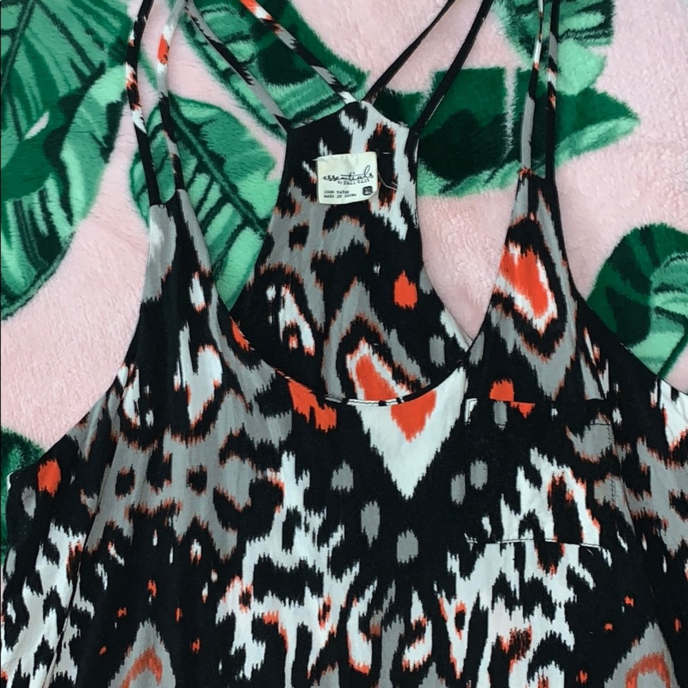 Double Spaghetti Strap Aztec Tank Top